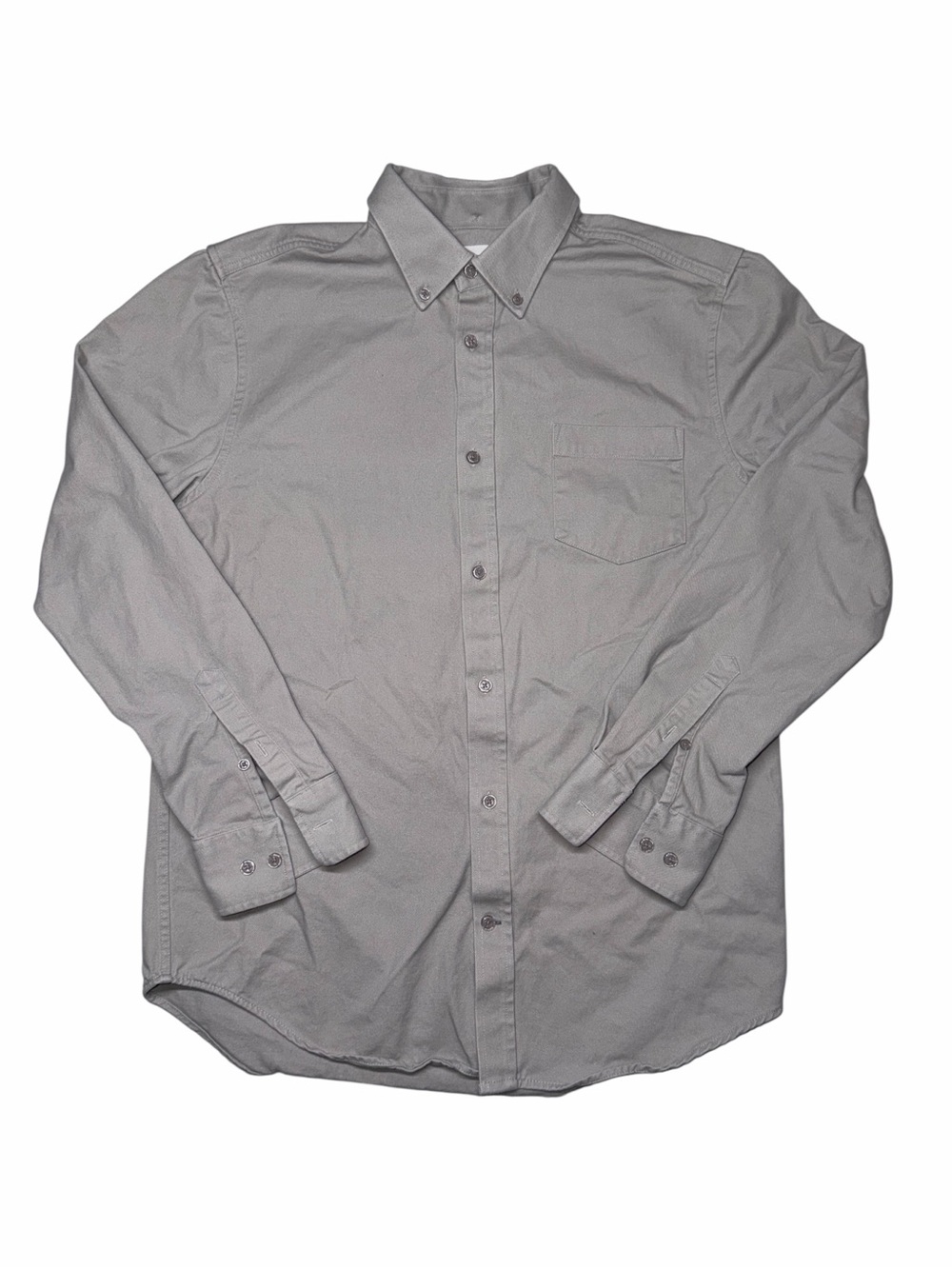 Five Four Oxford Button Down Shirt Medium Weight Men's Size Medium Gray Workwear
